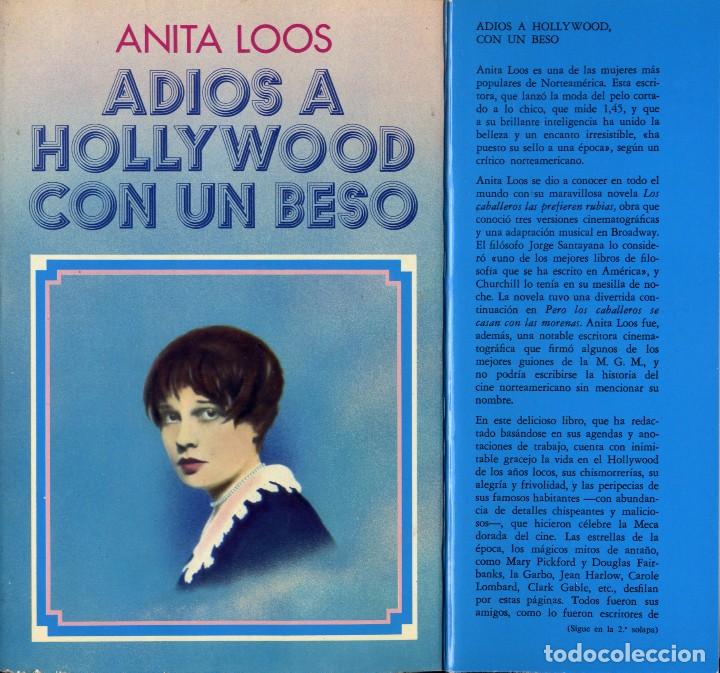Cinema: LOOS, Corinne Anita. Adi&oacute;s a Hollywood con un beso. [Kiss Hollywood Goodbye]. 1975.