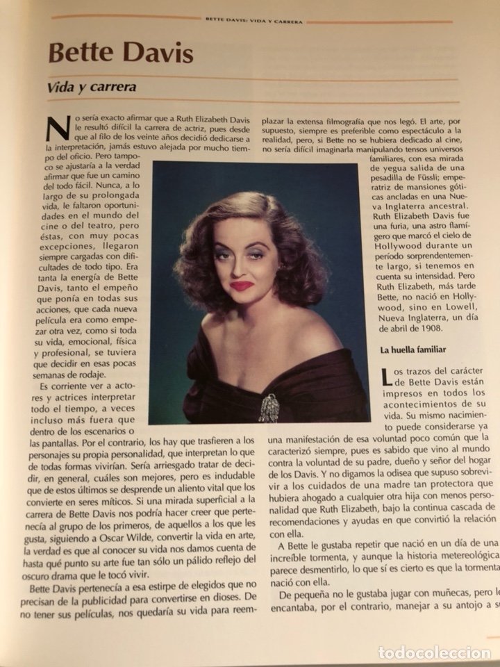 Cine: Libro los grandes de Hollywood bette davis - Foto 2