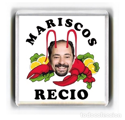 Cine: IMAN ACRILICO NEVERA - SERIES DE TELEVISION MARISCOS RECIO (LA QUE SE AVECINA)