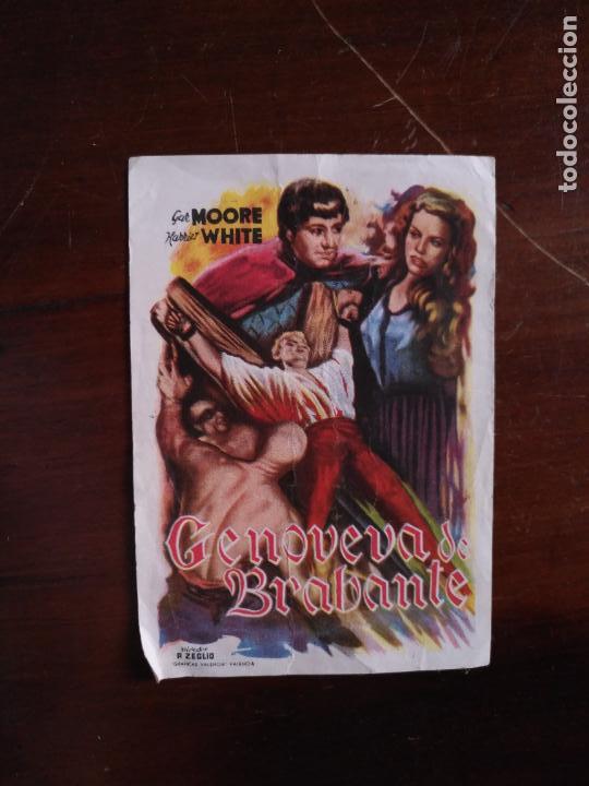 Cinema: FOLLETO, PROGRAMA CINE - GENOVEVA DE BRABANTE - CINE cadiz municipal 1949
