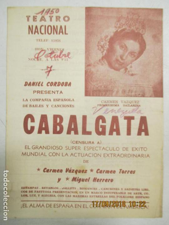 Cine: TEATRO NACIONAL. CUBA. PROGRAMA DEL ESPECTACULO. RETABLO SEGOVIANO, ORO O SANGRE. VER