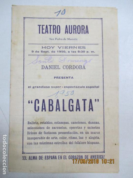 Cine: TEATRO AURORA. CUBA. PROGRAMA DEL ESPECTACULO. CAFE DE PUERTO, NOCHE EN CALATAYUD. VER