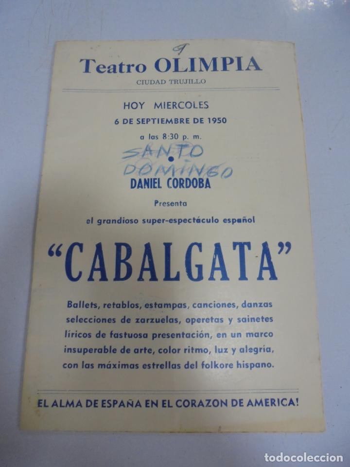 Cine: TEATRO OLIMPIA. CUBA. PROGRAMA DEL ESPECTACULO. TABACO Y SEDA, RONDA EN TERUEL. VER FOTOS