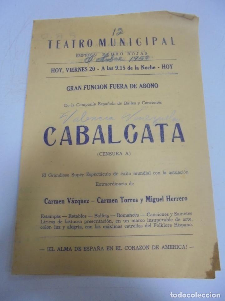 Cine: TEATRO MUNICIPAL, CUBA. PROGRAMA DE ESPECTACULO. SEMANA SANTA EN SEVILLA, RIAS BAJAS. VER