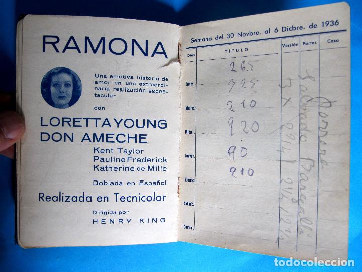 Cine: LIBRO DE PROGRAMACI&Oacute;N. TEMPORADA 1936 - 37. 20TH CENTURY FOX. - Foto 8