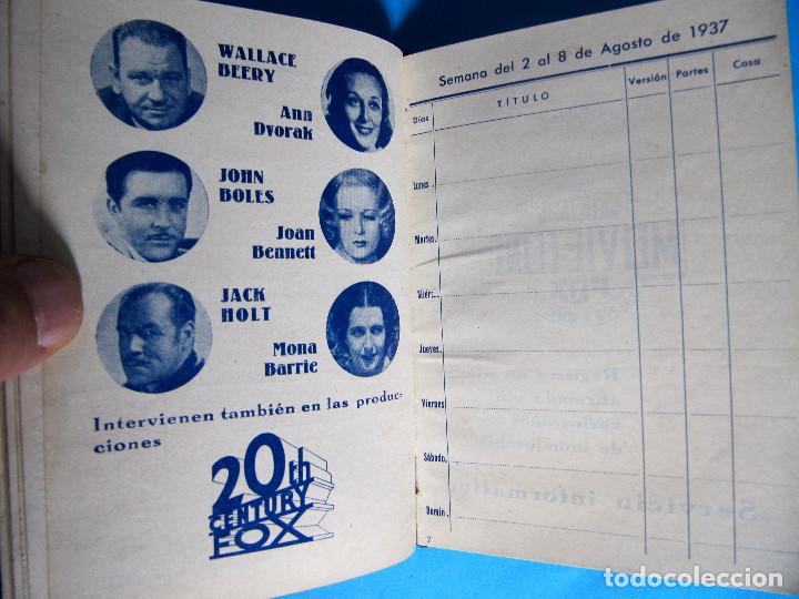 Cine: LIBRO DE PROGRAMACI&Oacute;N. TEMPORADA 1936 - 37. 20TH CENTURY FOX. - Foto 11