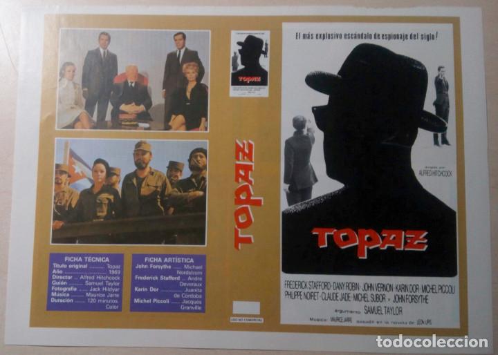 Cine: TOPAZ.JOHN FORSYTHE.ALFRED HITCHCOCK.CARATULA VHS.