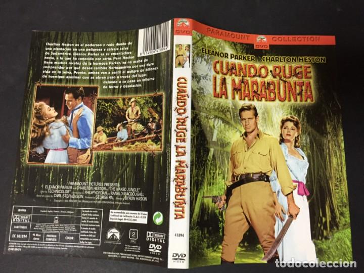 Cine: CARTULA DVD CUANDO RUGE LA MARBUNTA Charlton Heston Eleanor Parker