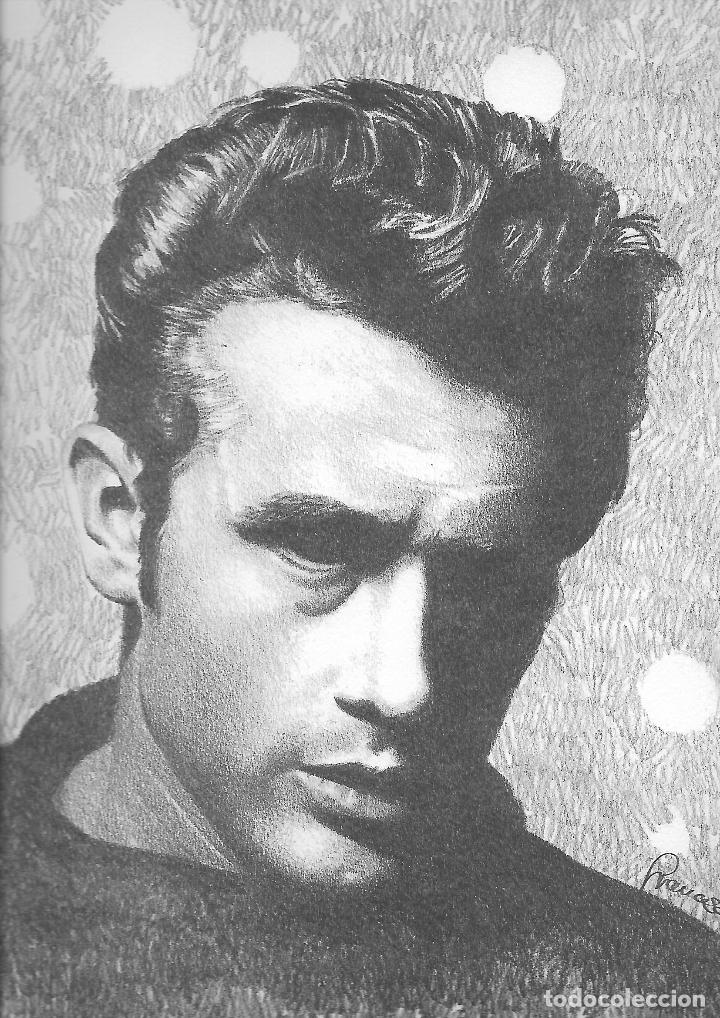 Cine: JAMES DEAN - DIBUJO AL CARB&Oacute;N FDO. FRANCESC