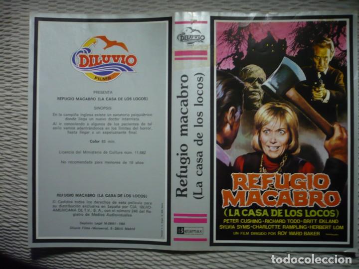 Cine: (SOLO CARATULA ORIGINAL BETA) REFUGIO MACABRO. - Foto 1
