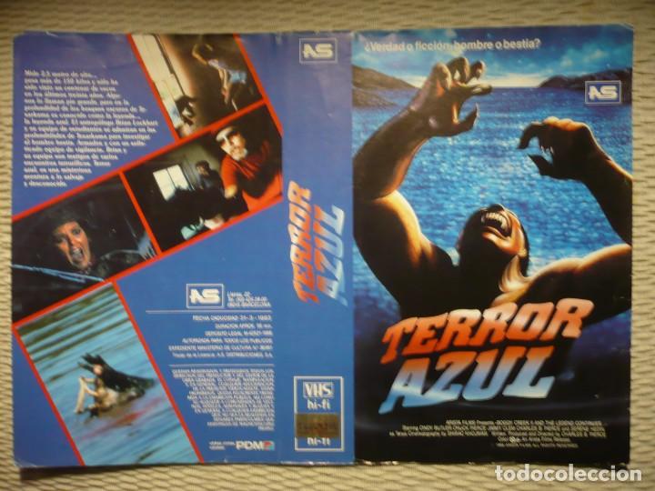 Cine: (SOLO CARATULA ORIGINAL VHS) TERROR AZUL.