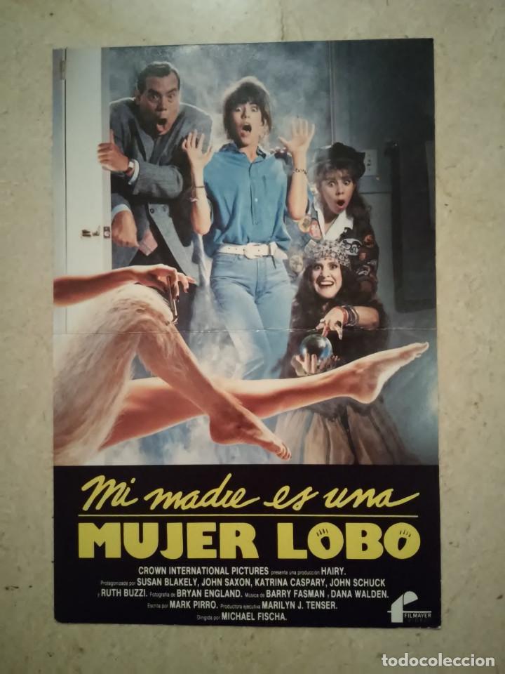 Cine: MINI-POSTER ORIGINAL -13*18- MI MADRE ES UNA MUJER LOBO - ALBUM - CATRINA CASPARY - FANTASTICO