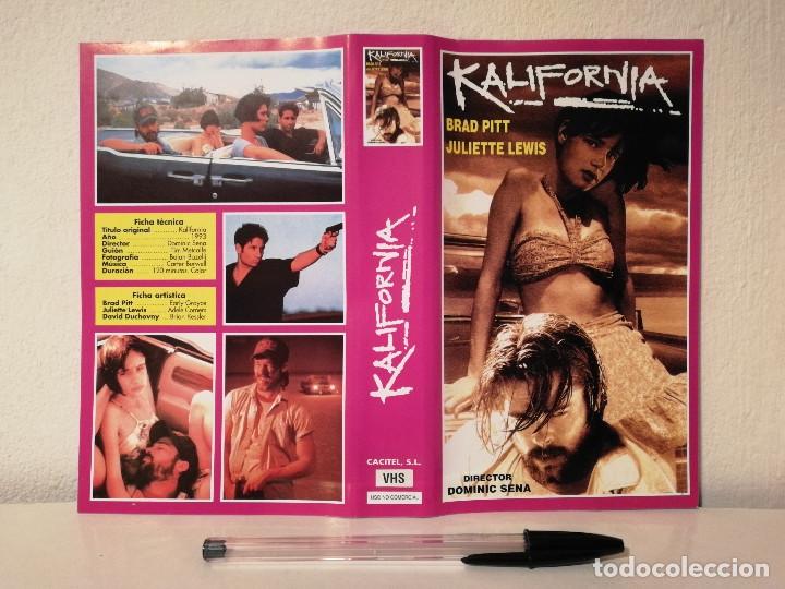 Cinema: CARATULA ORIGINAL CACITEL -A4- KALIFORNIA - BRAD PITT - ARCHIVO - JULIETTE LEWIS