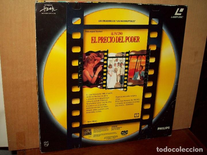 Cine: EL  PRECIO  DEL  PODER  -   AL  PACINO  -  DIRIGIDA  POR BRIAN  DE  PALMA  - DOBLE DISCO LASER  DISC - Foto 2