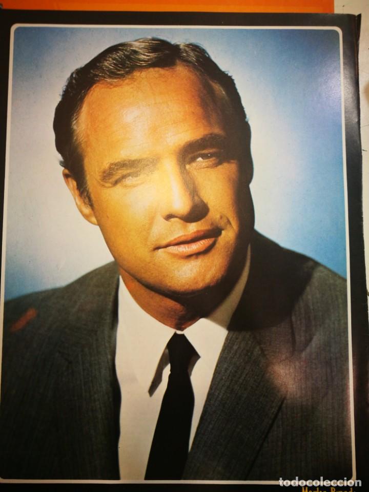 Cine: Marlon Brando lamina ficha extraida de revista