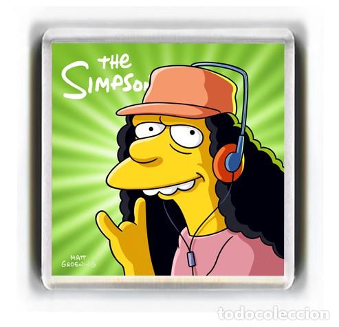 Cine: IMAN ACRILICO NEVERA - DIBUJOS ANIMADOS LOS SIMPSON THE SIMSPONS OTTO