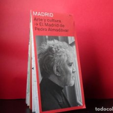 Cine: EL MADRID DE PEDRO ALMODÓVAR MAPA DE MADRID CON LOCALIZACIONES DE LAS PELÍCULAS. Lote 203281818