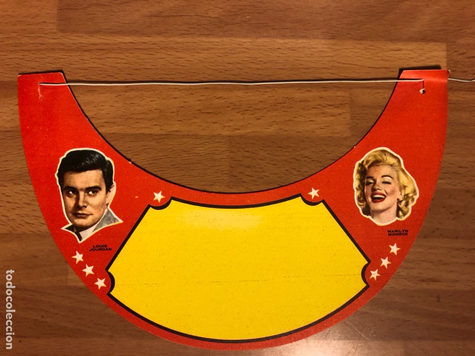 Cine: Visera de cart&oacute;n cine marilyn monroe Louis jourdan