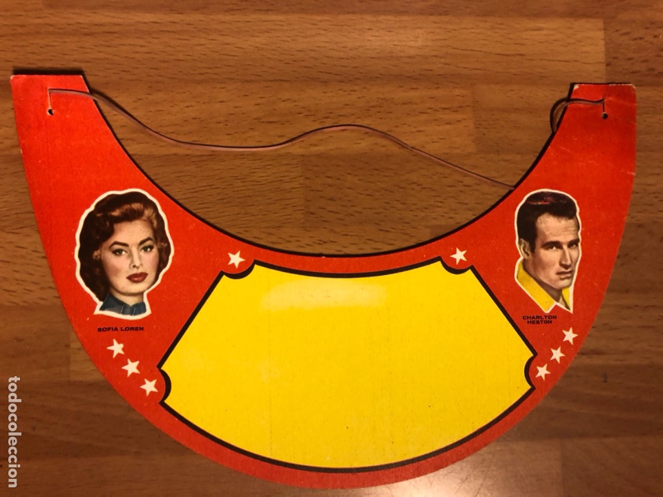 Cine: Visera de cart&oacute;n cine sofia loren charlton heston