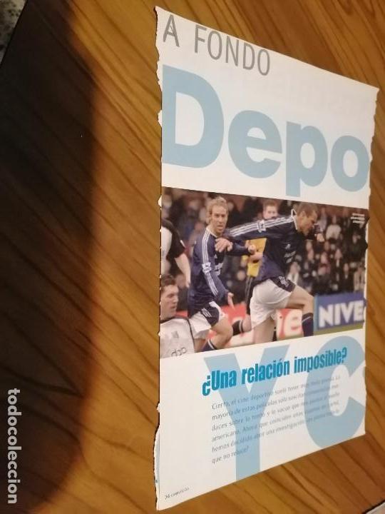 Cine: DEPORTES Y CINE. ARTICULO DE TRES HOJAS ARRANCADO DE CINEVISI&Oacute;N. RARO