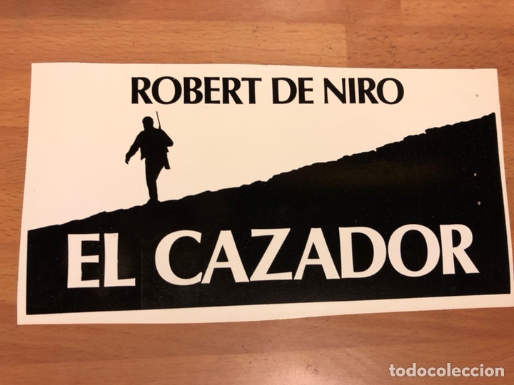 Cine: Clich&eacute; para prensa el cazador robert de niro.20x10 cm