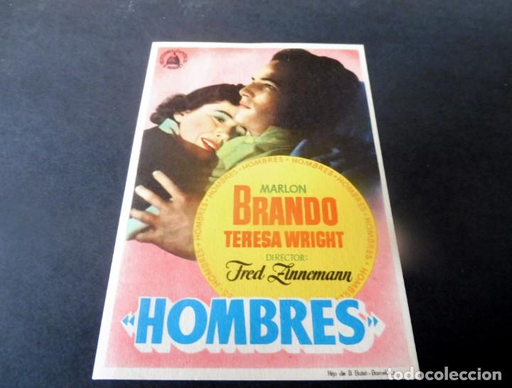Cine: PROGRAMA DE CINE - FOLLETOS DE MANO - SIN PUBLICIDAD - HOMBRES -MARLON BRANDO