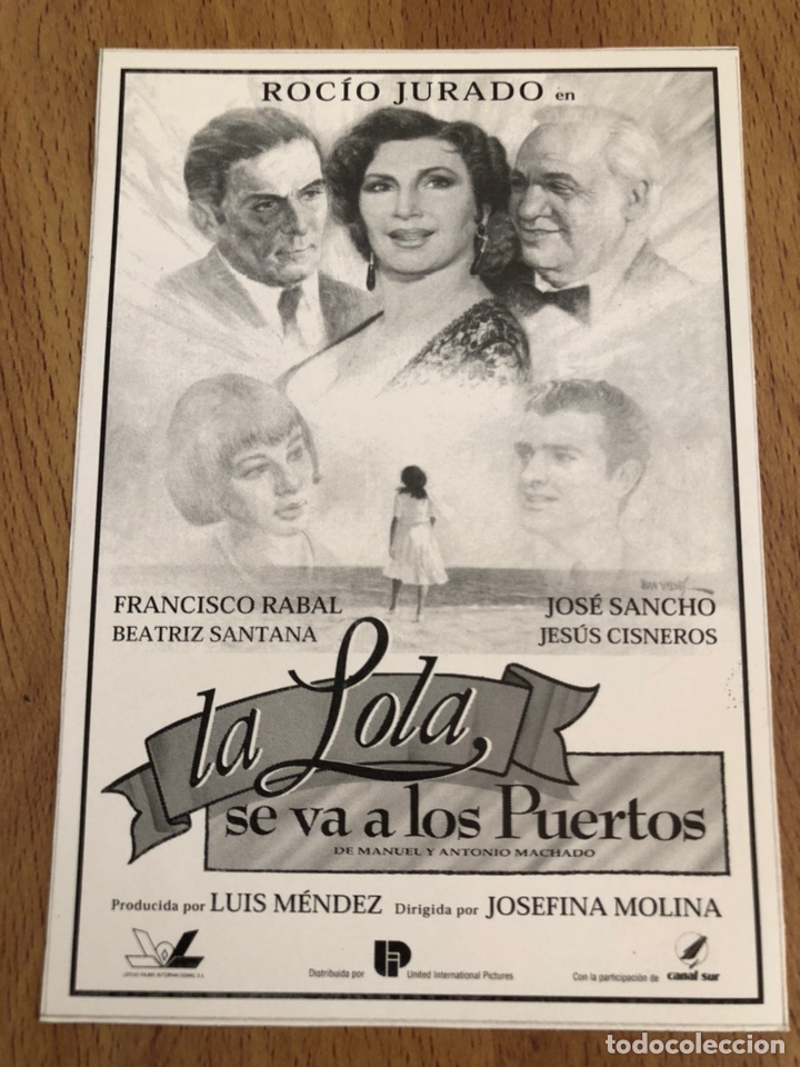 Cine: Clich&eacute; para prensa la Lola se va a los puertos roci&oacute; jurado francisco rabal 14x9,5 cm