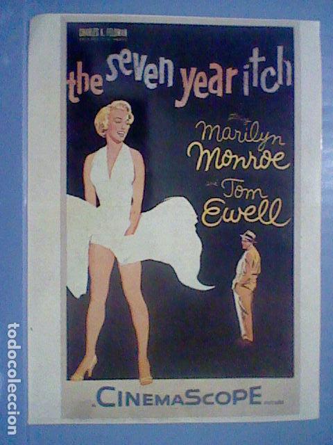 Cine: MARILYN MONROE LA TENTACION VIVE ARRIBA  PEGATINA