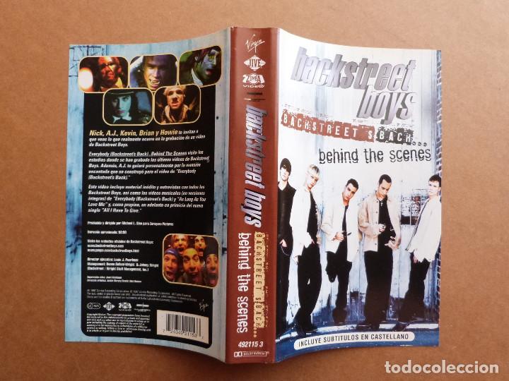 Cine: Caratula documental musical de video VHS Backstreet Boys behind the scenes