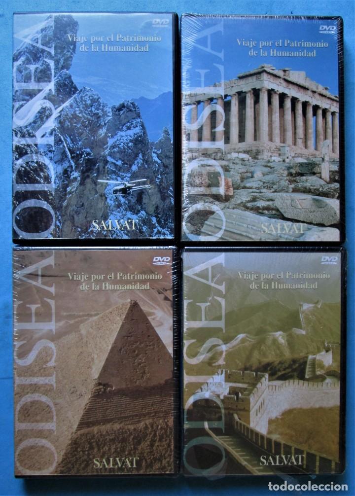 Kino: ODISEA- VIAJE POR EL PATRIMONIO DE LA HUMANIDAD (SALVAT,1998) 4 DVD CON 15 DOCUMENTALES - COMPLET