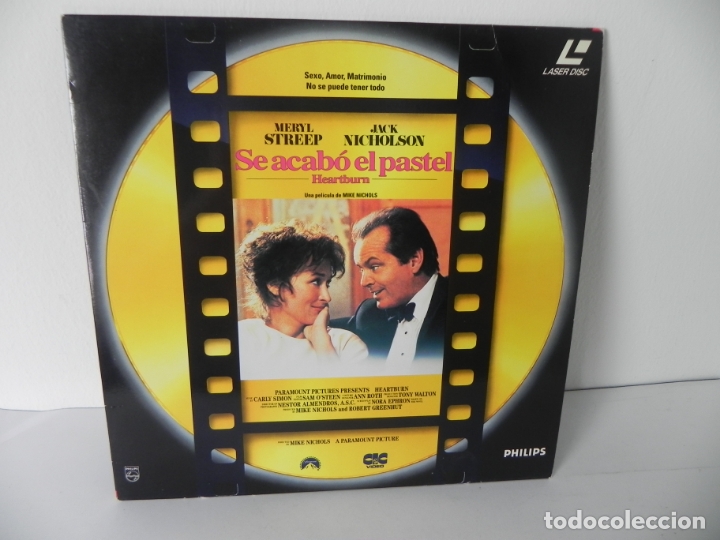 Cine: SE ACAB&Oacute; EL PASTEL (LASER DISC) PHILIPS-1990 - Foto 1