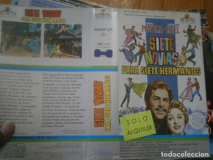 Cinema: Siete novias &iexcl;&iexcl;CARATULA&iexcl;&iexcl;ORIGINAL,DE VIDEO CLUB,, &iexcl;&iexcl;&iexcl;SOLO CARATULA&iexcl;&iexcl;