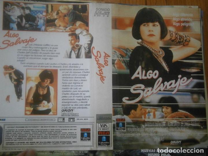 Cinema: Algo salvaje &iexcl;&iexcl;CARATULA&iexcl;&iexcl;ORIGINAL,DE VIDEO CLUB,, &iexcl;&iexcl;&iexcl;SOLO CARATULA&iexcl;&iexcl;