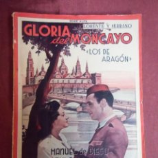 Cinema: CINE.GLORIA DEL MONCAYO.BIBLIOTECA CINE NACIONAL AÑO II-Nº 13, 1940.. Lote 168962656