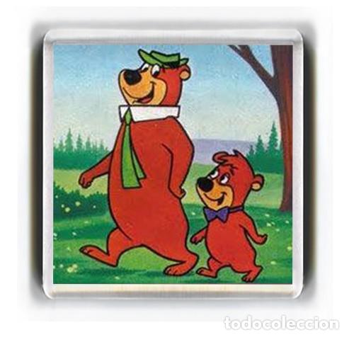 Cine: IMAN ACRILICO NEVERA - DIBUJOS ANIMADOS - OSO YOGUI Y BUBU