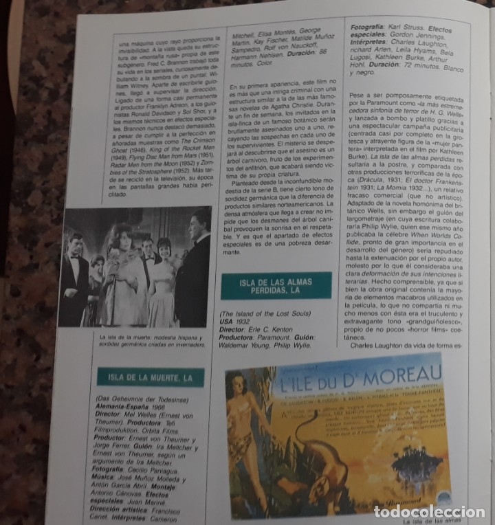 Kino: ELISA MONTES BELA LUGOSI LA ISLA DEL DOCTOR MOREAU