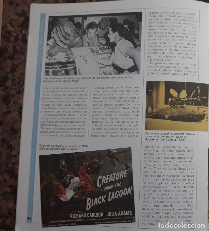 Cinema: CREATURE FROM BLACK LAGOON JULIA ADAMS EL MONSTRUO DE LA LAGUNA NEGRA