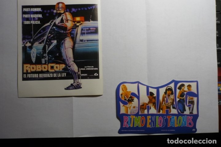 Cine: LOTE PEGATINAS CINE  ROBOCOP -RITMO EN LOS TALONES