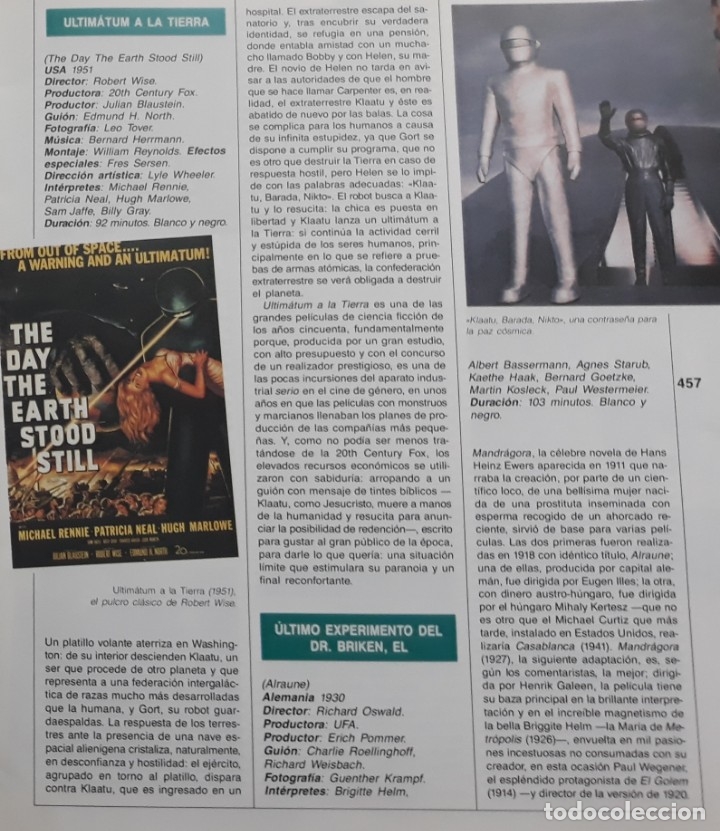Cin&eacute;ma: ultimatum a la tierra