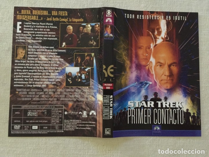 Cine: CARATULA DVD STAR TREK PRIMER CONTACTO