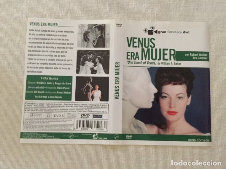 Cine: CARATULA DVD VENUS ERA MUJER AVA GARDNER