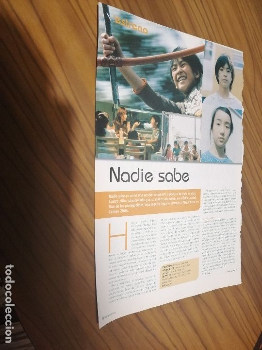 Cine: NADIE SABE. ART&Iacute;CULO CON 2 P&Aacute;GINAS. EXTRAIDO DE REVISTA. NO S&Eacute; FECHA NI CABECERA.