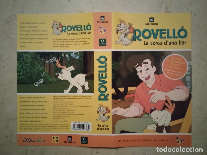 Cinema: CARATULA ORIGINAL -A4- ROVELLO La cerca d'una llar - INFANTIL - DIBUJOS ANIMACION