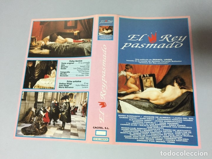 Cine: CARATULA CACITEL VIDEO VHS BETA EL REY PASMADO
