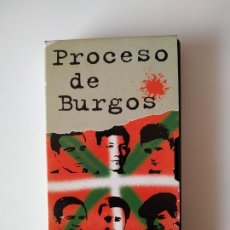 Cine: VHS PROCESO DE BURGOS BURGOSKO PROZESUA 25 ANIVERSARIO - DIARIO EGIN --RARO--. Lote 177192592