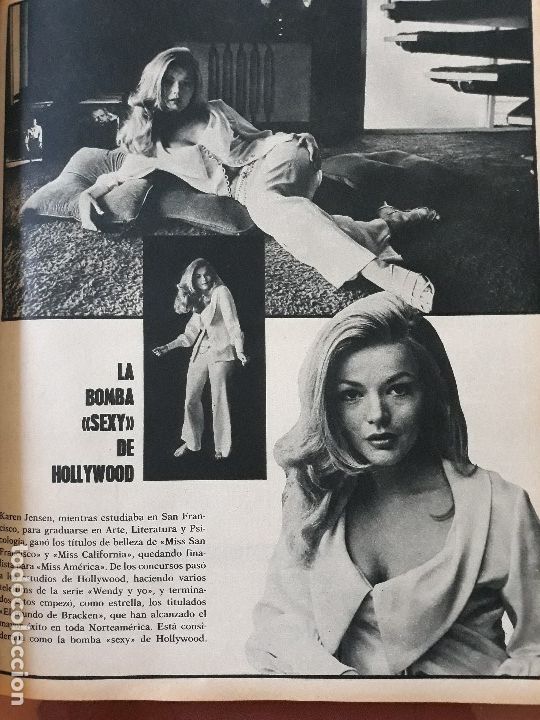 Cine: KAREN JENSEN , LA BOMBA SEXY DE HOLLYWOOD - A&Ntilde;O 1971 - PAGINA