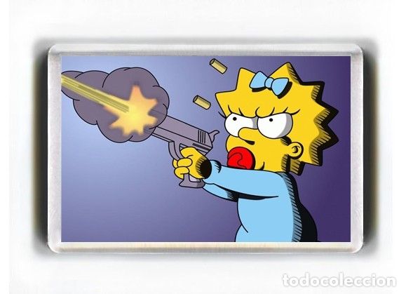 Cine: IMAN ACRILICO NEVERA - DIBUJOS ANIMADOS LOS SIMPSONS MAGGIE