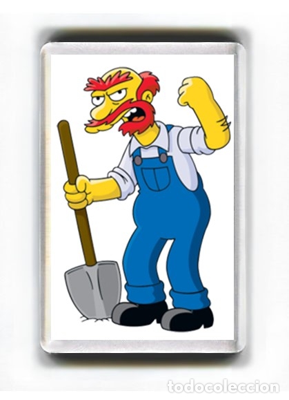 Cine: IMAN ACRILICO NEVERA - DIBUJOS ANIMADOS LOS SIMPSONS WILLIE