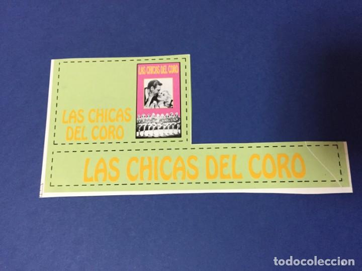 Cine: PEGATINA CACITEL PARA CINTAS VIDEO VHS MARILYN MONROE LAS CHICAS DEL CORO
