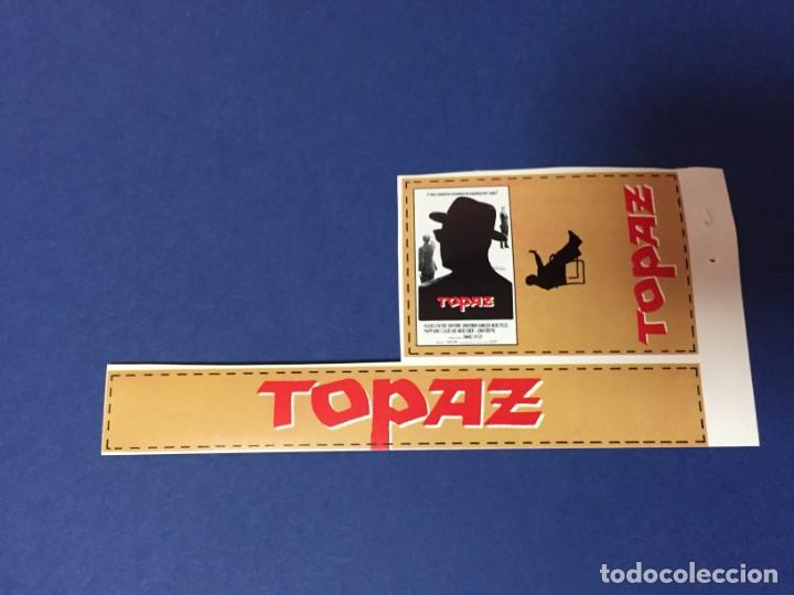 Cine: PEGATINA CACITEL PARA CINTAS VIDEO VHS ALFRED HITCHCOCK TOPAZ
